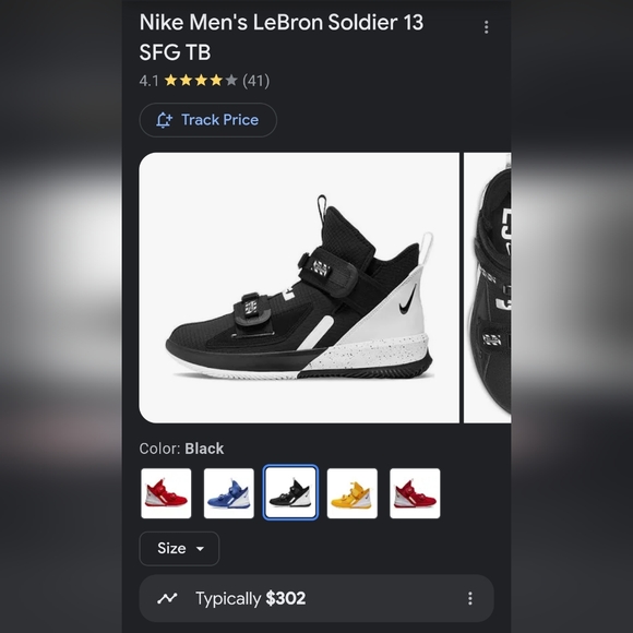 Nike LeBron Soldier 13 SFG TB ' White Black' Basketball Shoes - Picture 9 of 9